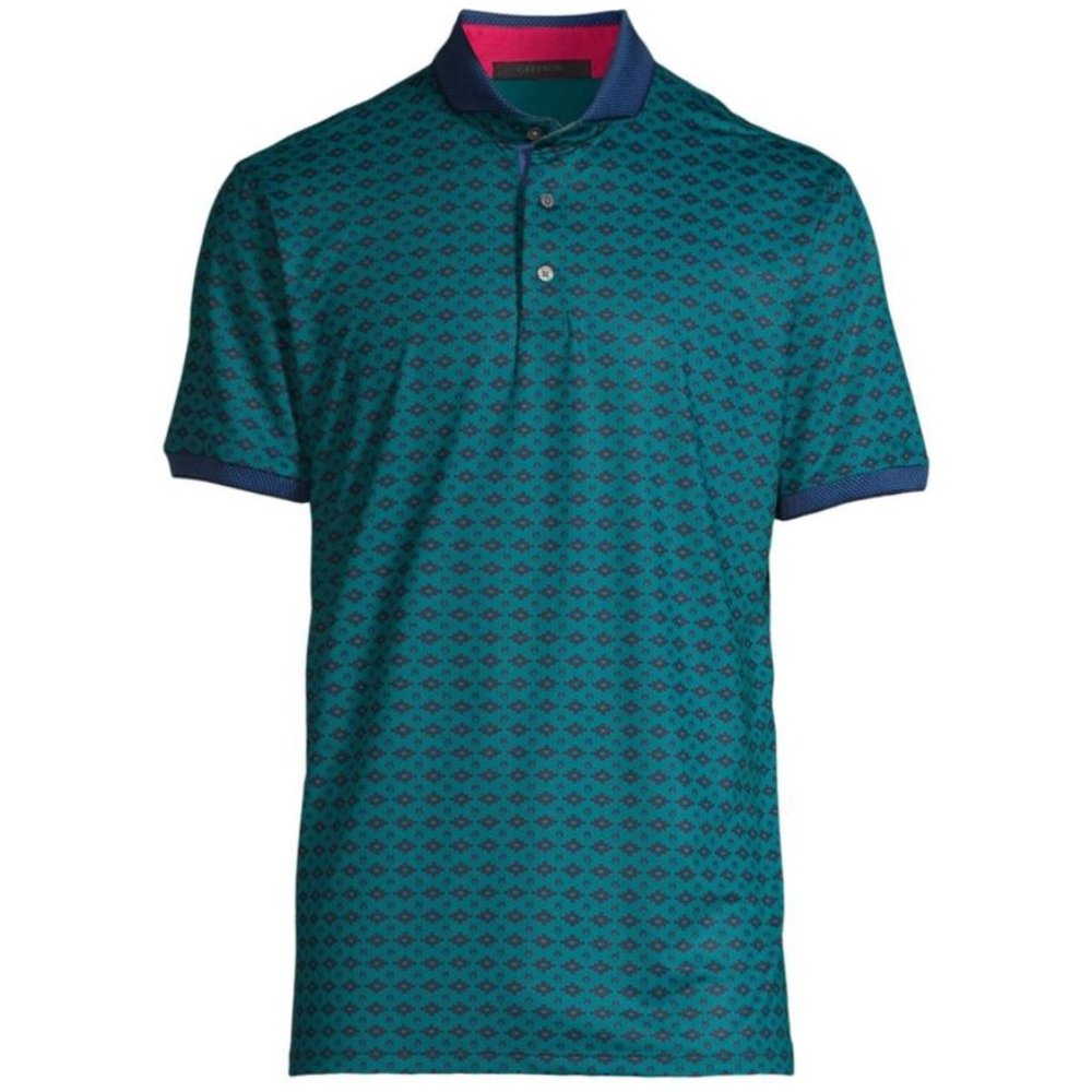 Greyson Teal and Navy Polo Shirt